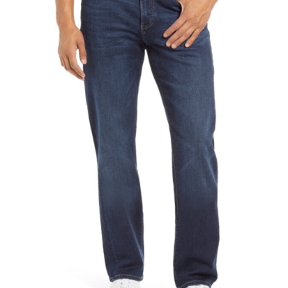 Mens dark denim DL1961 jeans straight leg 38x30